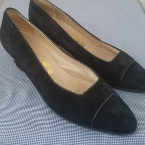 Black Velvet Ferragamos 7 B